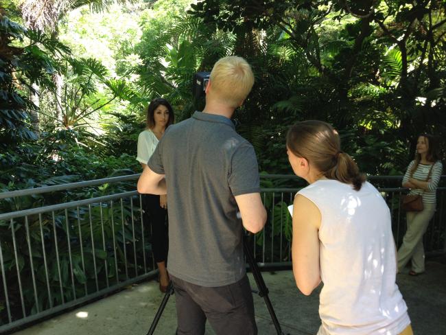 In San Diego Zoo voor fotoshoot ASML kookboek